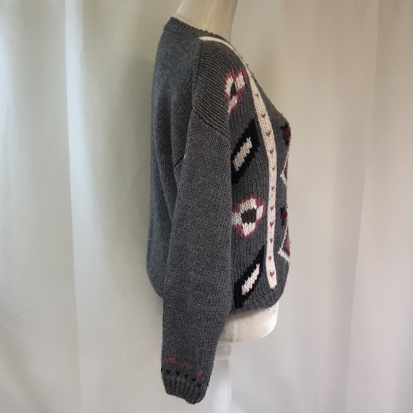 Vintage I.V.Y Granny Cottage Core Cardigan Sweater - Picture 2 of 11